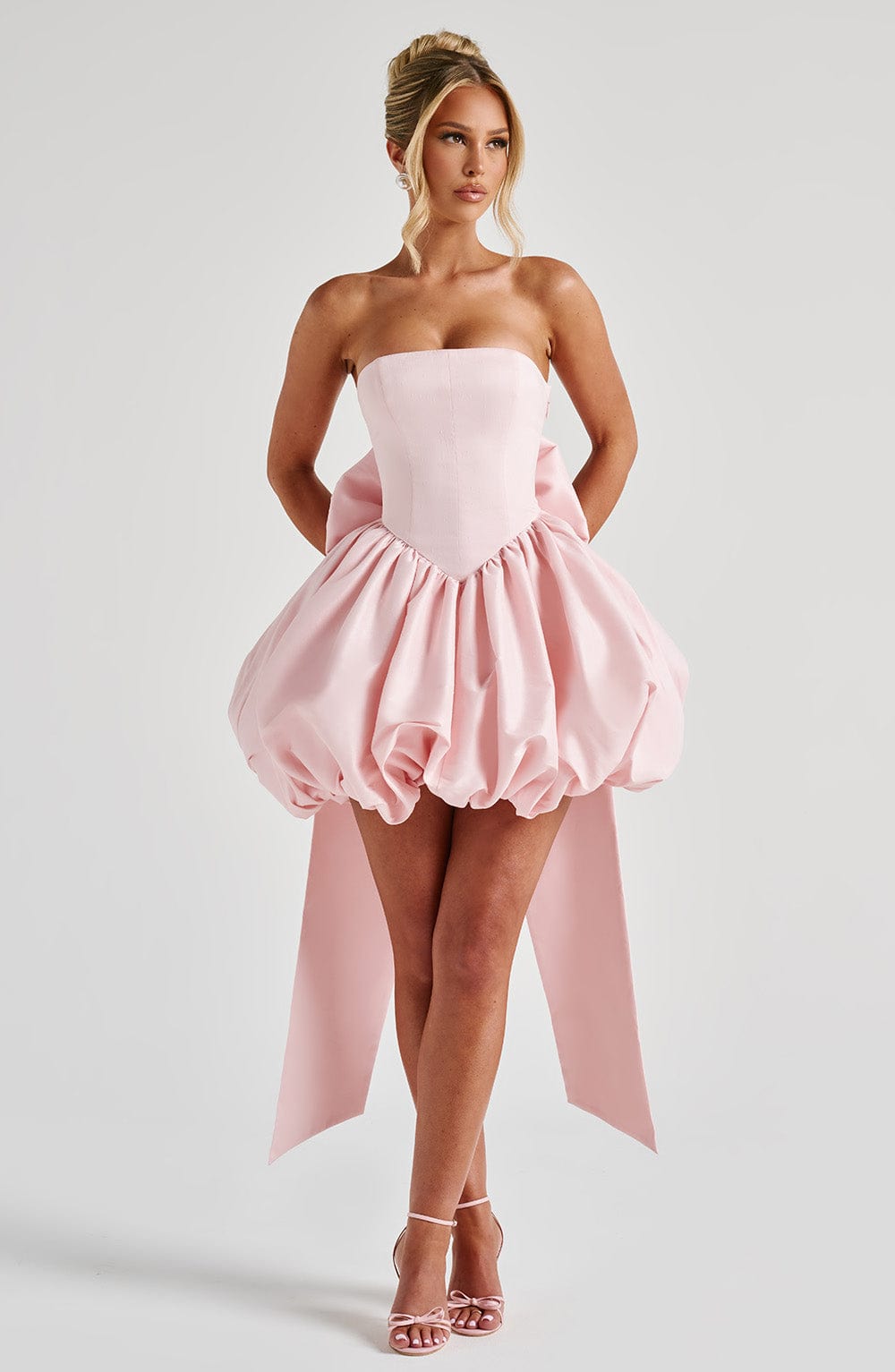 Armida | Strapless Bubble Hem Mini Dress