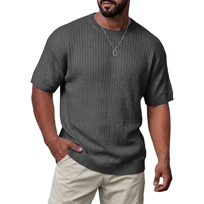 Arthur | Ribbed Knit T-Shirt