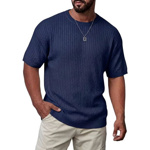 Arthur | Ribbed Knit T-Shirt
