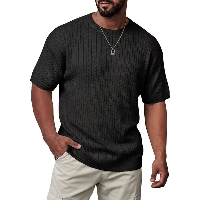 Arthur | Ribbed Knit T-Shirt