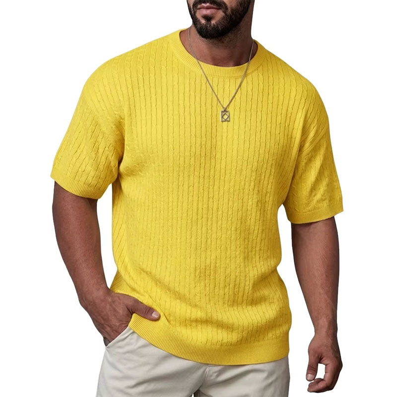 Arthur | Ribbed Knit T-Shirt