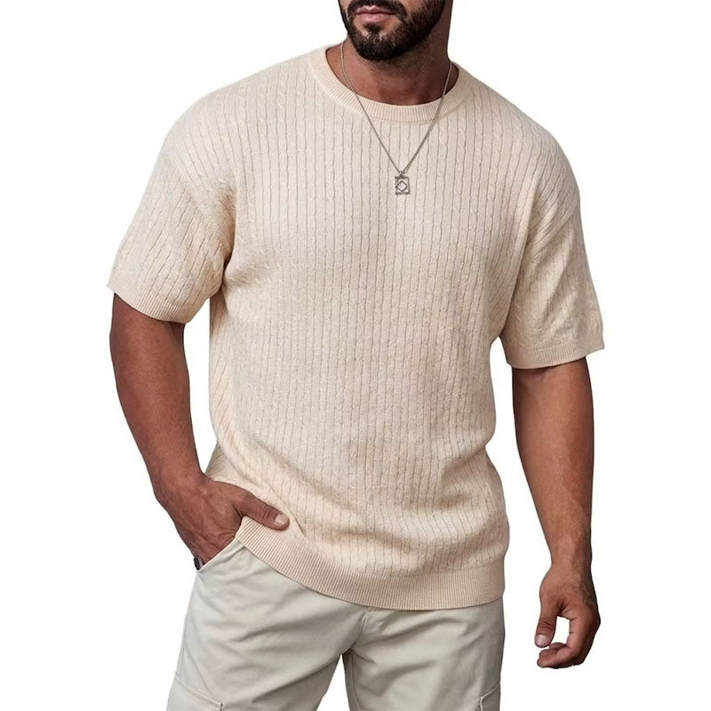 Arthur | Ribbed Knit T-Shirt