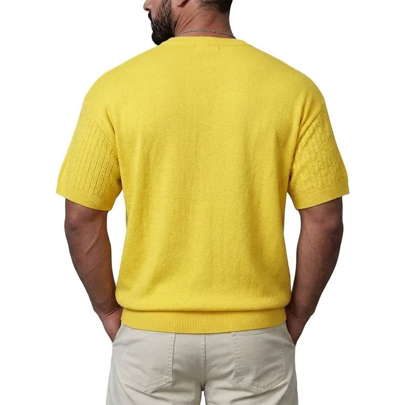 Arthur | Ribbed Knit T-Shirt