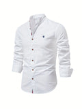 Austin | Mandarin Collar Button-Up Shirt