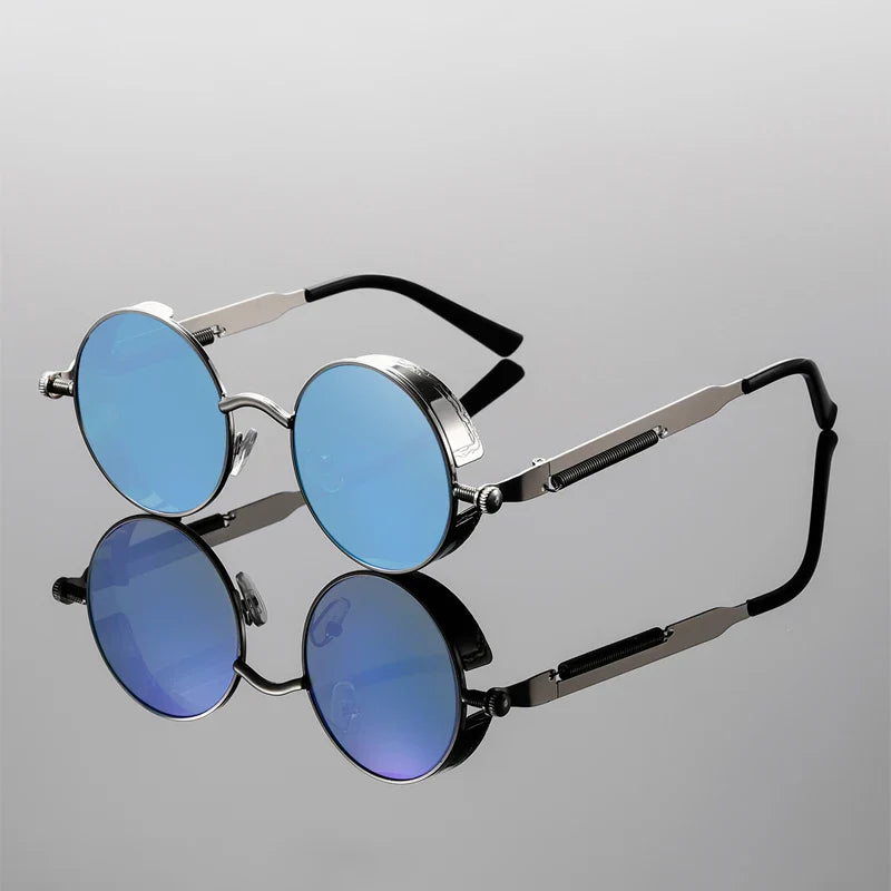 Avery | Steampunk Round Sunglasses