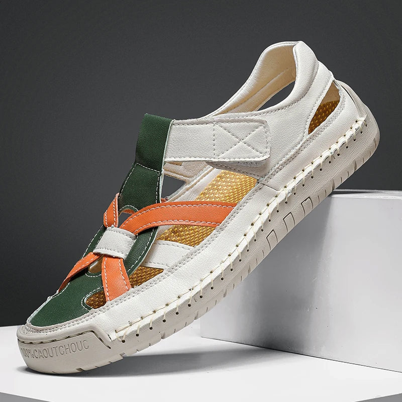 Barry | Woven Cutout Sandals