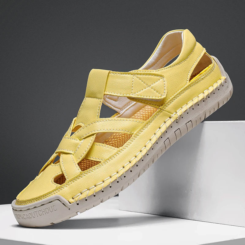 Barry | Woven Cutout Sandals