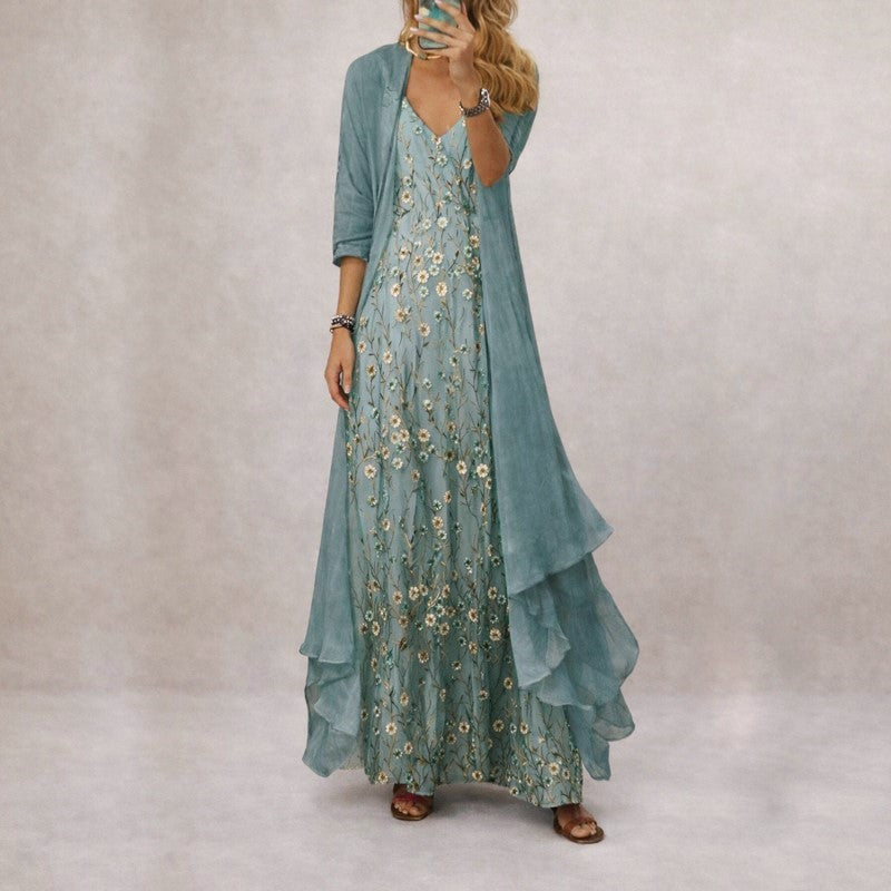 Bela | Floral Print Maxi Dress