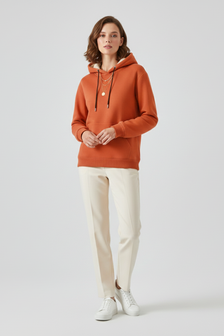 Bellamy | Sherpa-Lined Ribbed-Cuff Hoodie