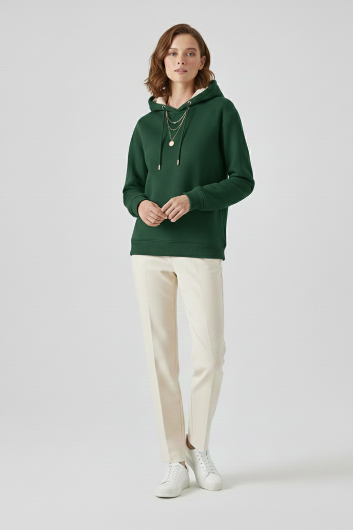 Bellamy | Sherpa-Lined Ribbed-Cuff Hoodie