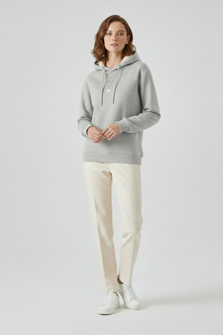 Bellamy | Sherpa-Lined Ribbed-Cuff Hoodie