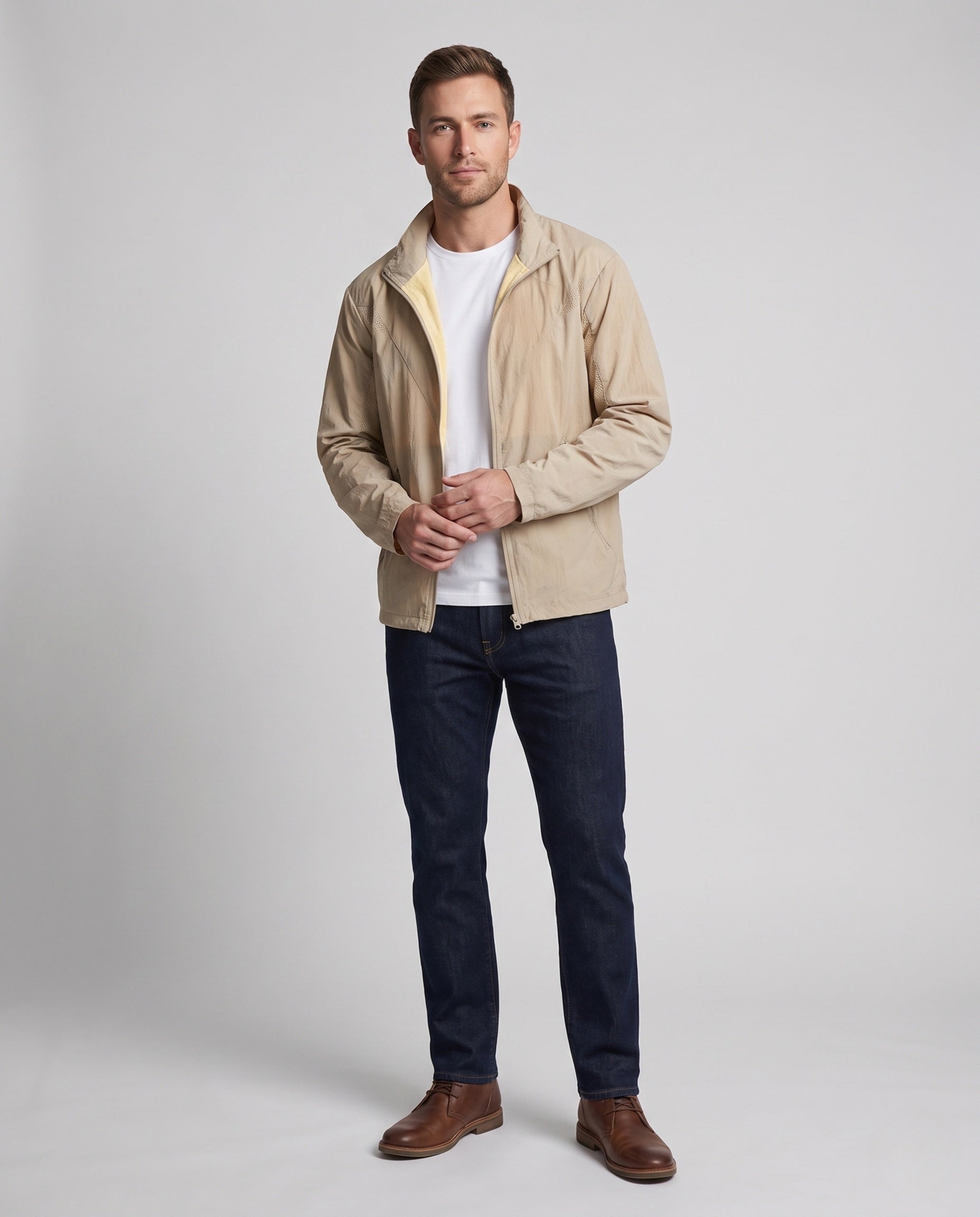 Ben lightweight travel jacket - front view