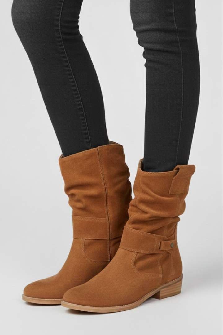 Beryl | Zip-Up Boots with Grip Sole