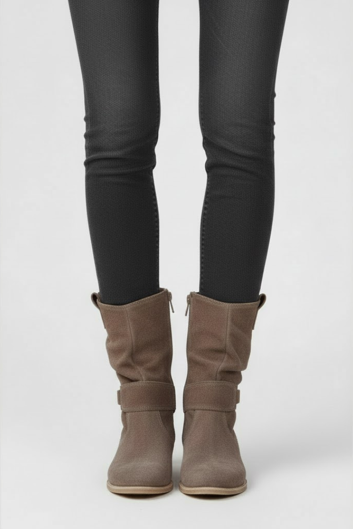 Beryl | Zip-Up Boots with Grip Sole