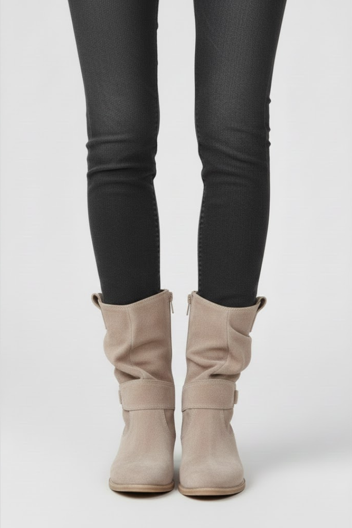 Beryl | Zip-Up Boots with Grip Sole
