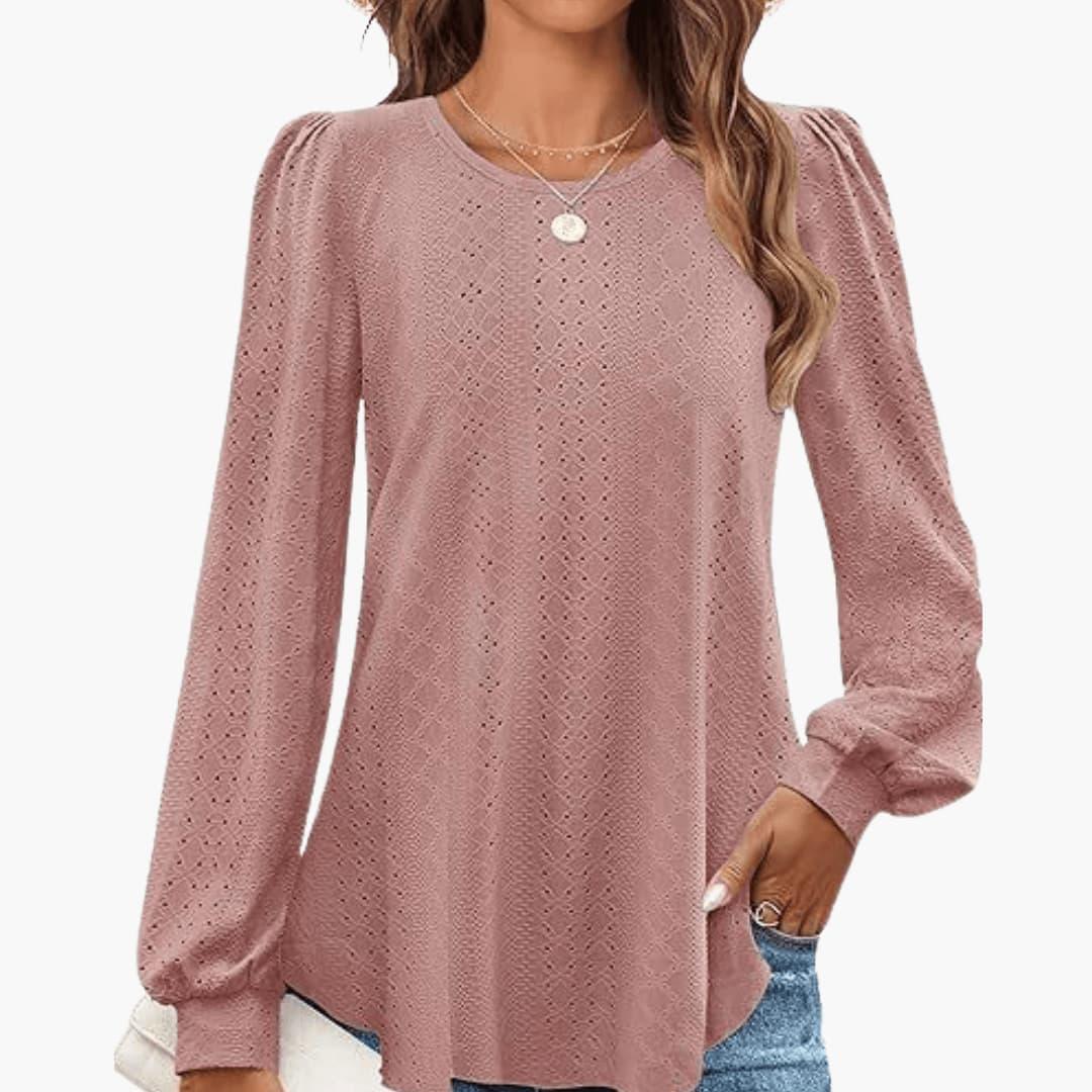 Blair lantern sleeve top - sleeve detail