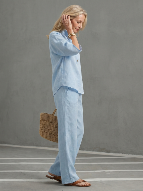 Bonnie | Band-Collar Tunic Set