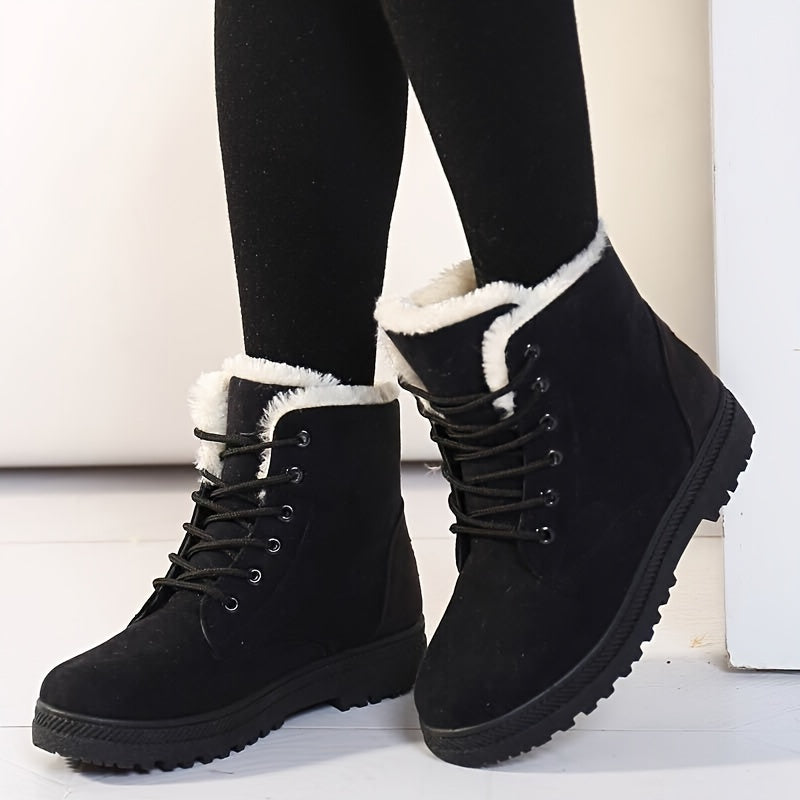 Branwen | Cozy Lace-Up Ankle Boots
