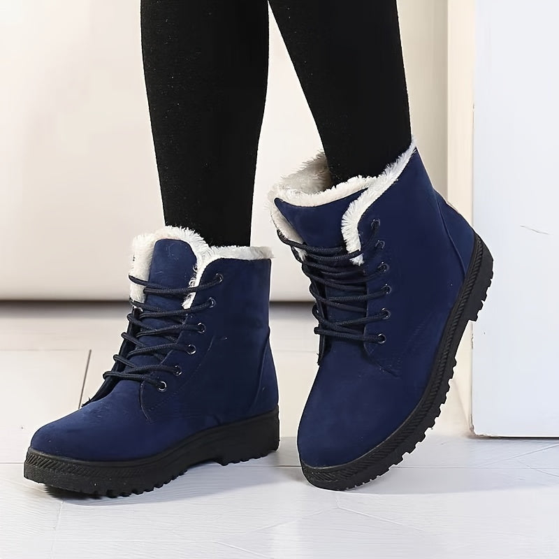 Branwen | Cozy Lace-Up Ankle Boots