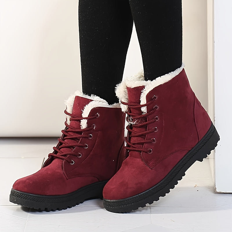 Branwen | Cozy Lace-Up Ankle Boots