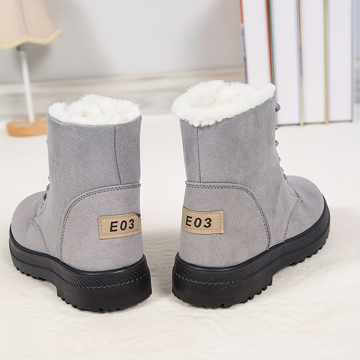 Branwen | Cozy Lace-Up Ankle Boots