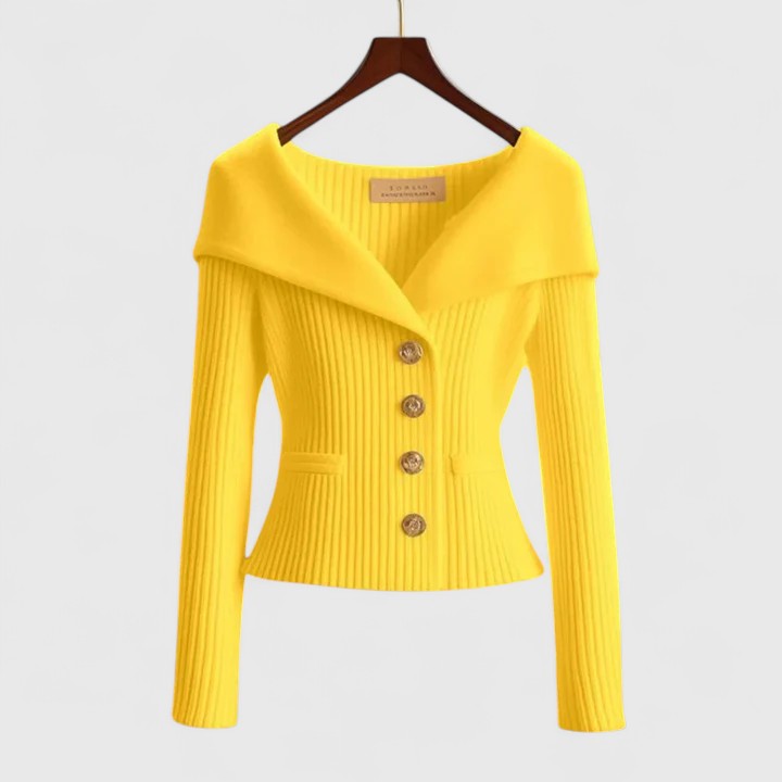 Briar soft knit cardigan, yellow