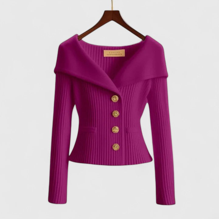 Briar soft knit cardigan, purple