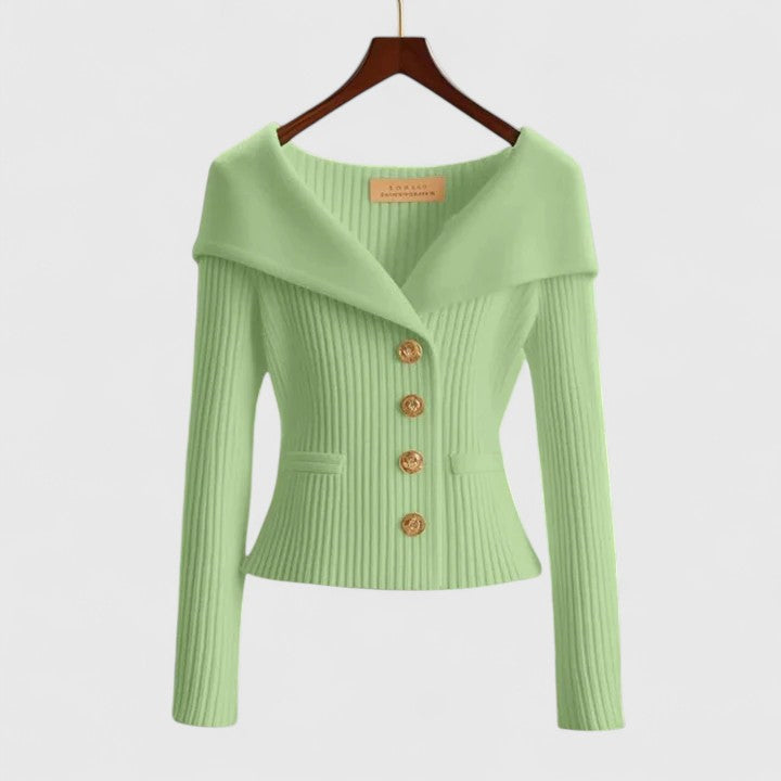 Briar soft knit cardigan, green