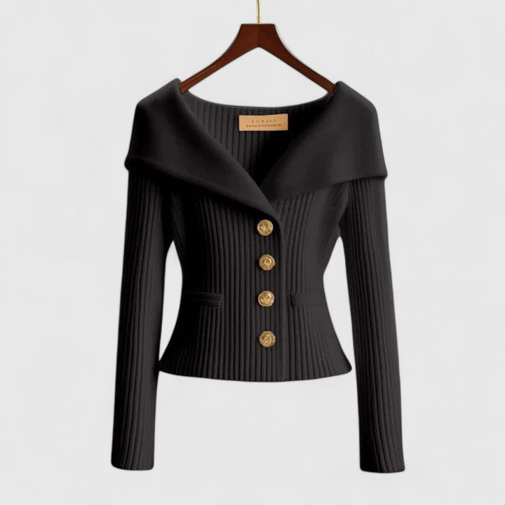 Briar soft knit cardigan, black