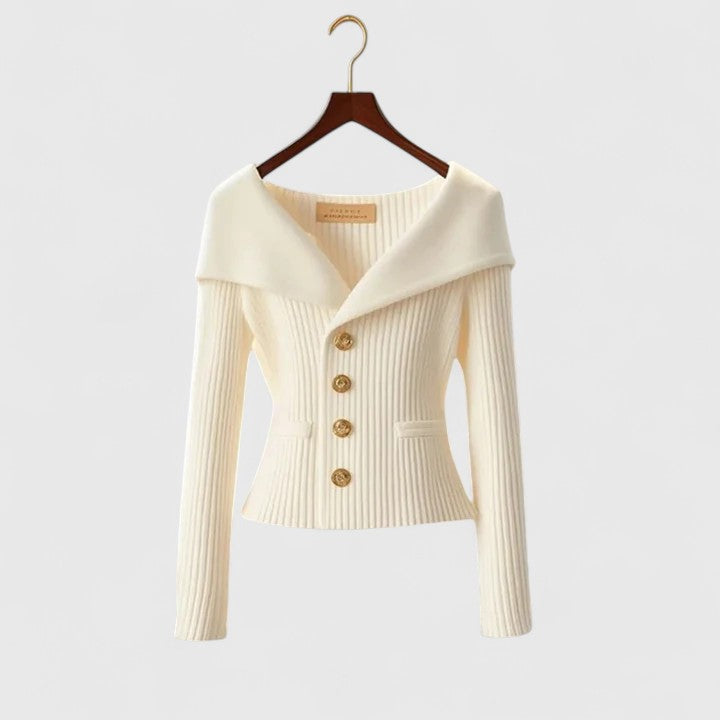 Briar soft knit cardigan, white