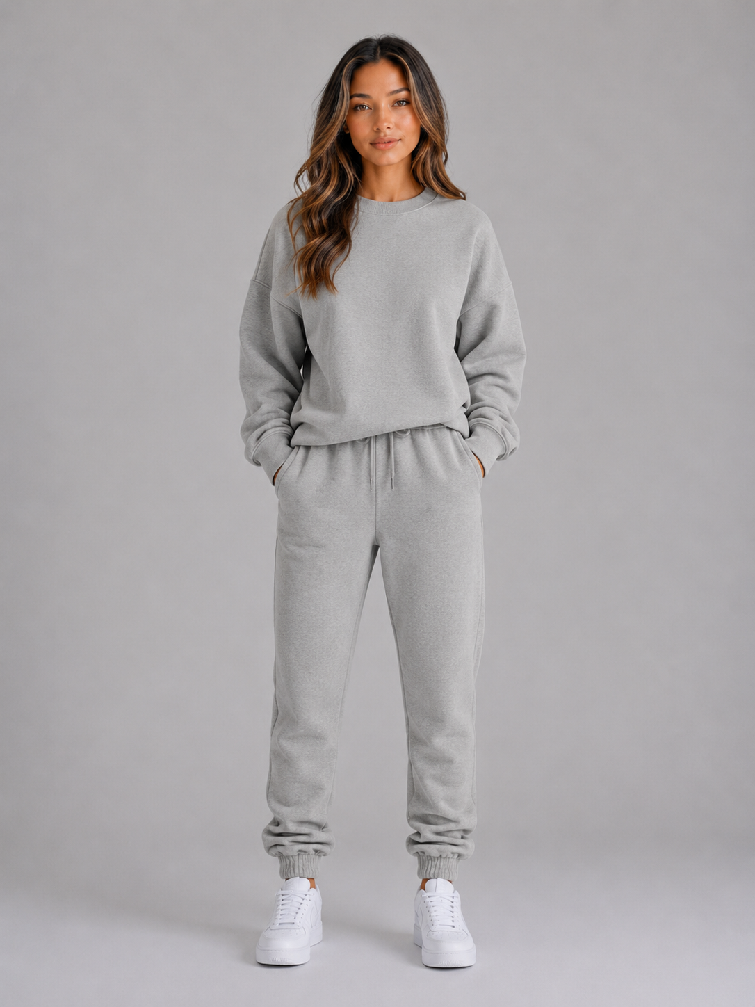Bridget oversized tracksuit set crew neck joggers - color options 3