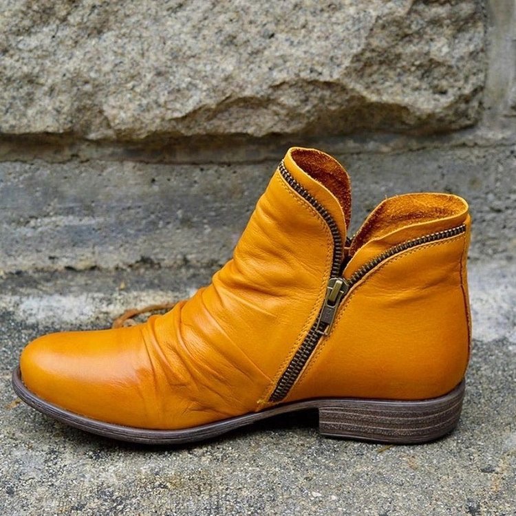 Briony | Cozy Zip-Up Ankle Boots