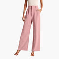 Brooke high waist wide leg pleated trousers - front view