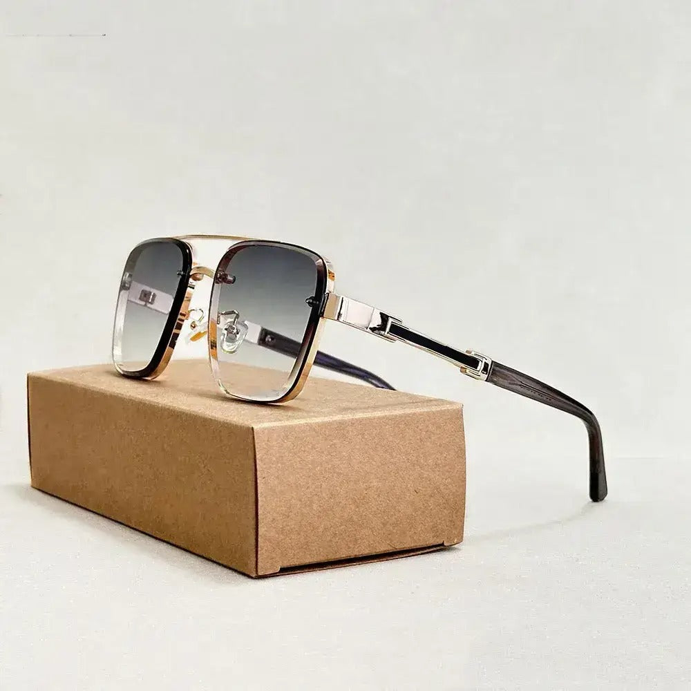 Bruno | Square Aviator Gradient Sunglasses