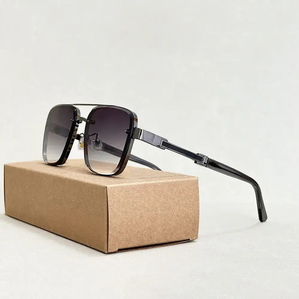Bruno | Square Aviator Gradient Sunglasses
