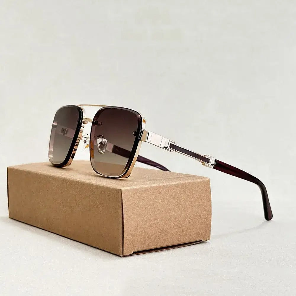 Bruno | Square Aviator Gradient Sunglasses