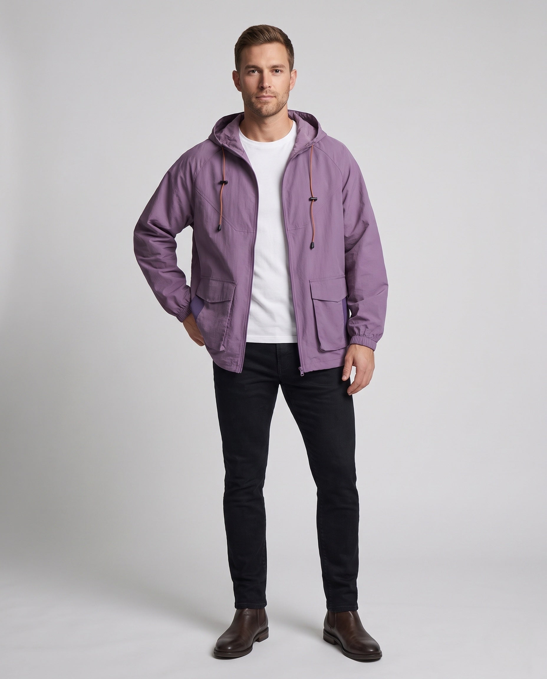 Caleb sun protection hooded jacket - front view