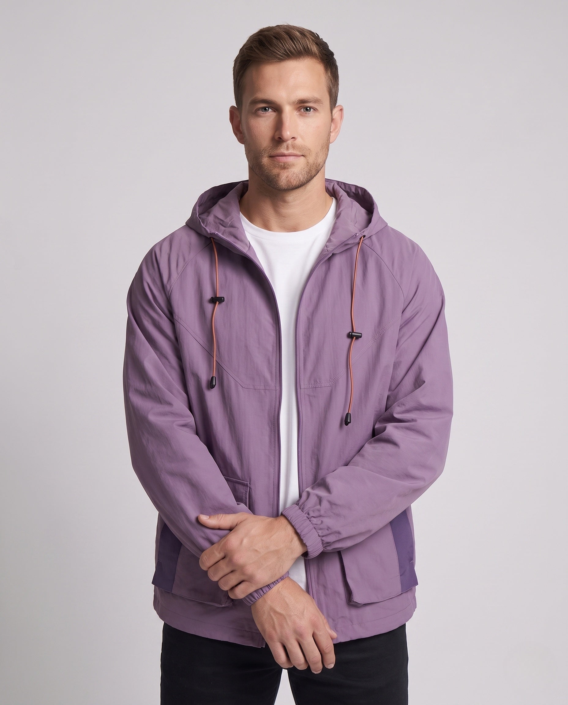 Caleb sun protection hooded jacket - upper body detail