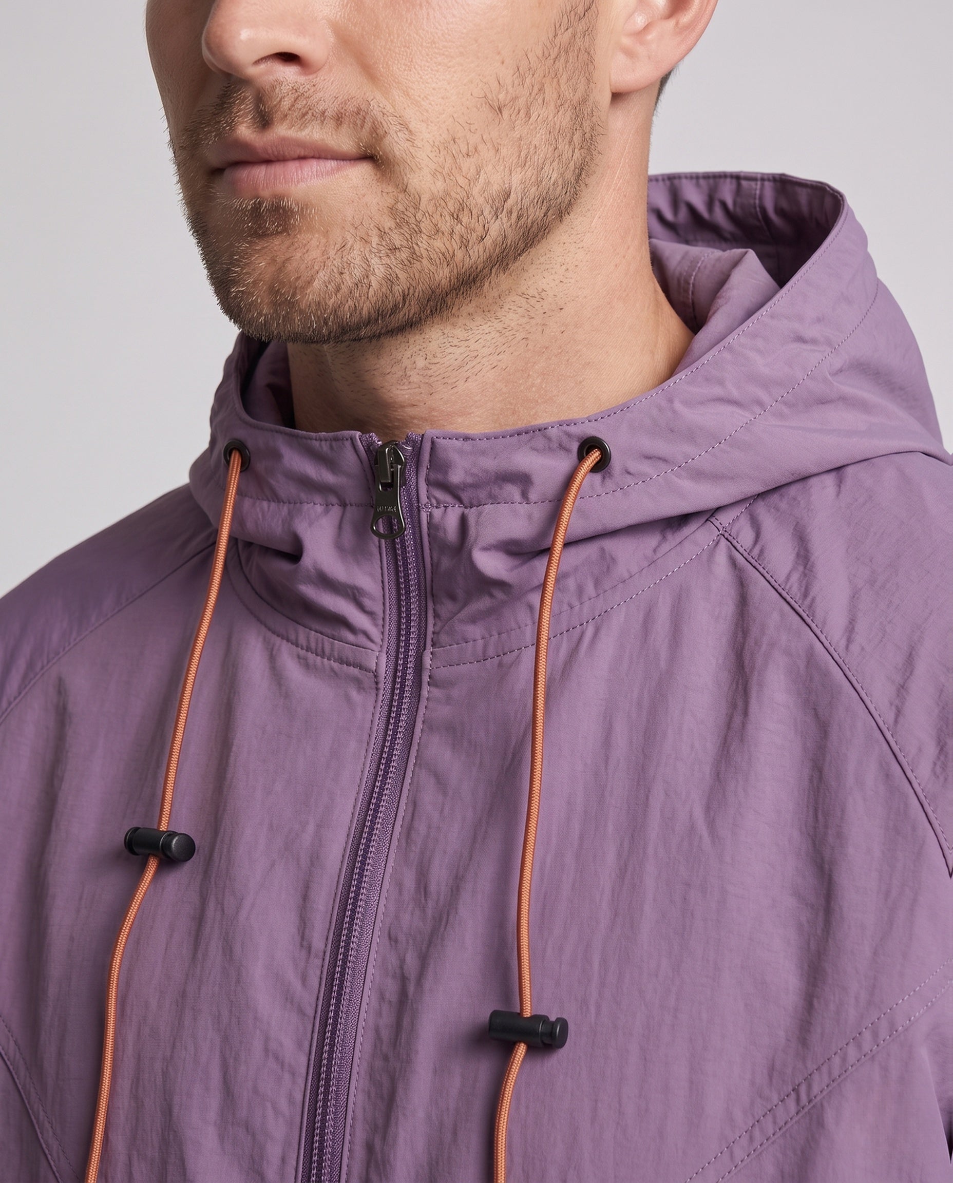 Caleb sun protection hooded jacket - close up detail