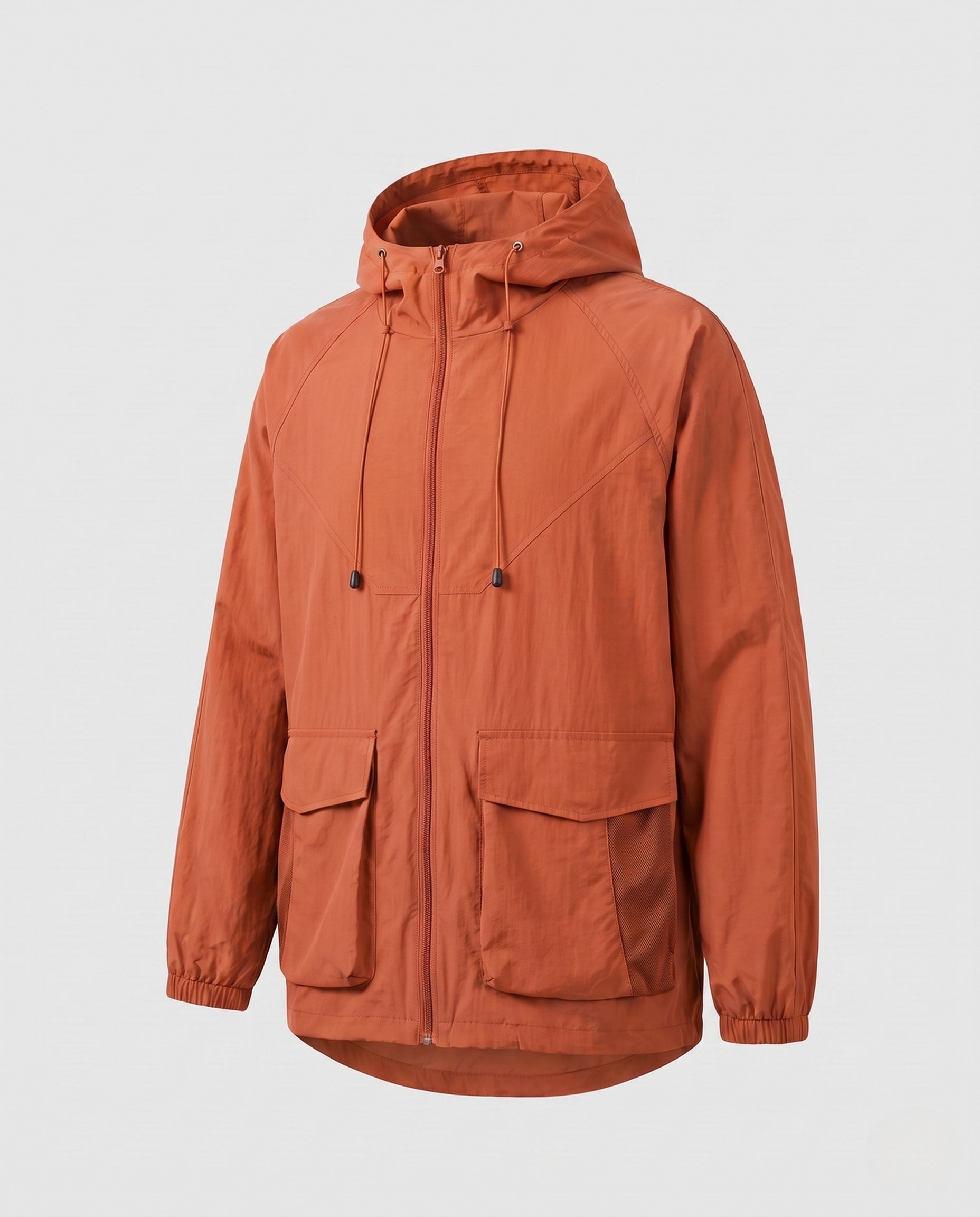 Caleb sun protection hooded jacket - color Caramel
