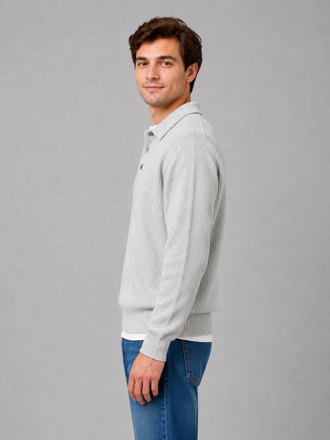 Callan | Refined Button Polo Sweater