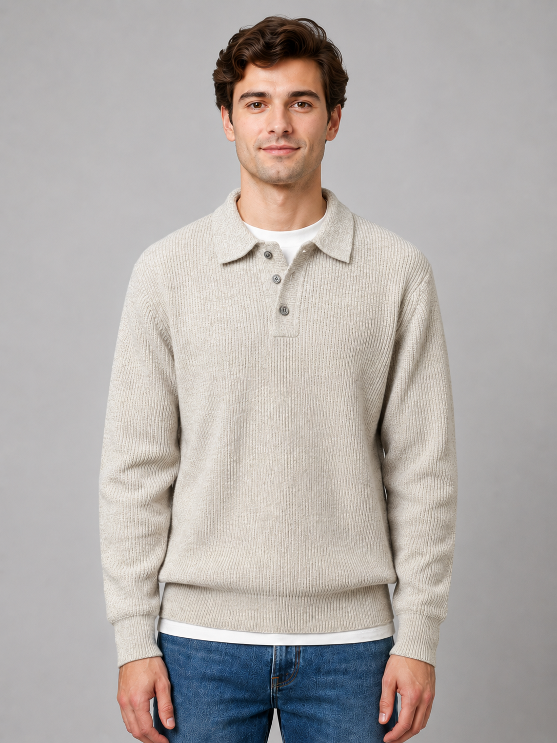 Callan | Refined Button Polo Sweater