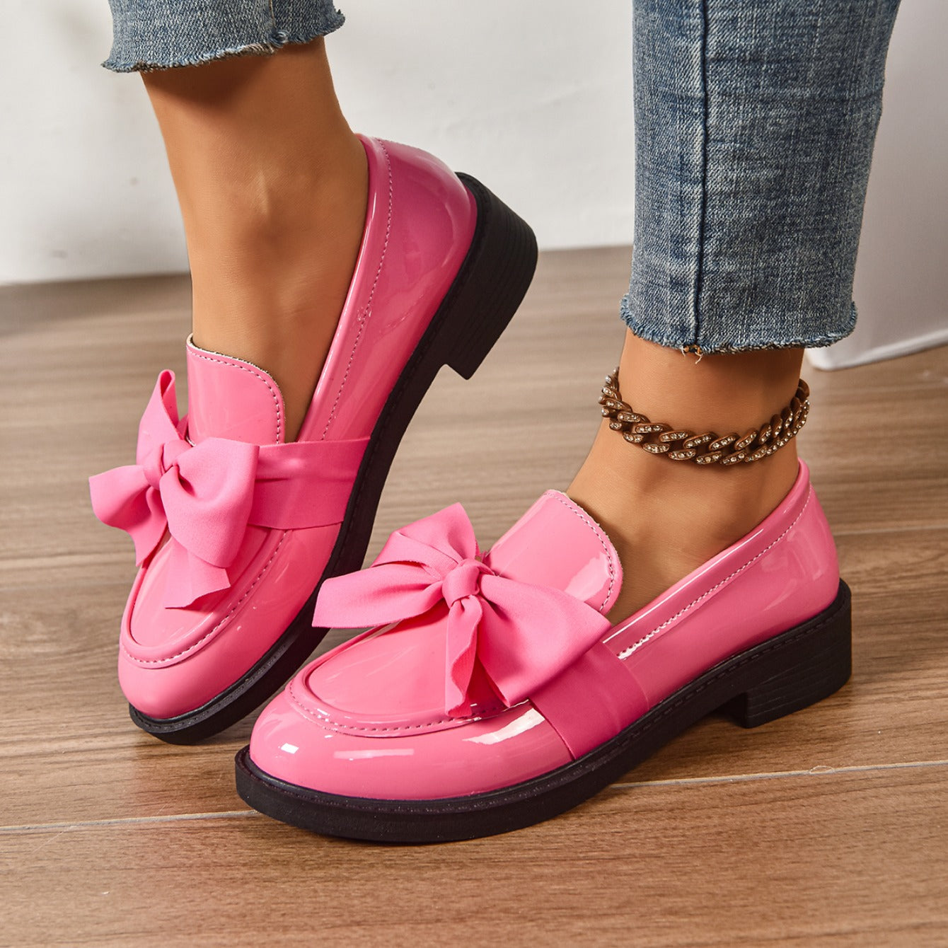 Camila | Bow Loafers