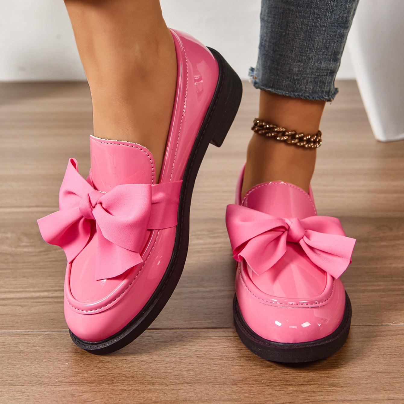 Camila | Bow Loafers