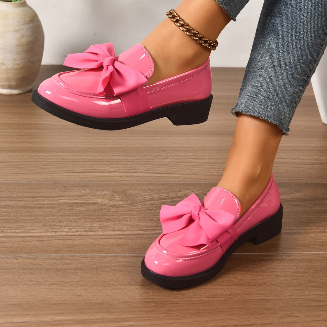 Camila | Bow Loafers