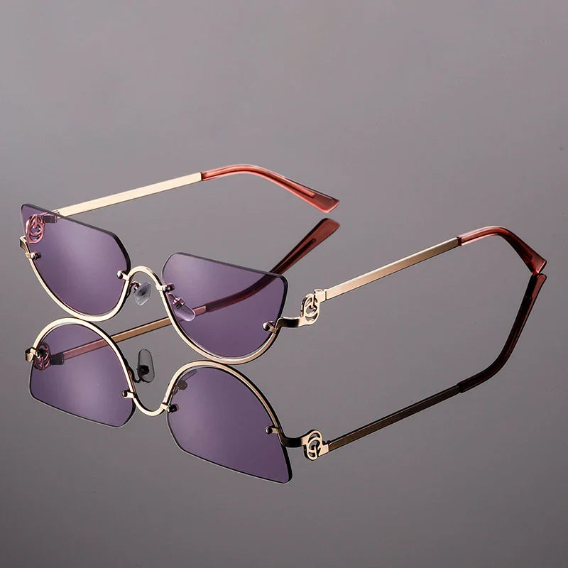 Camilla | Rimless Cat Eye Sunglasses