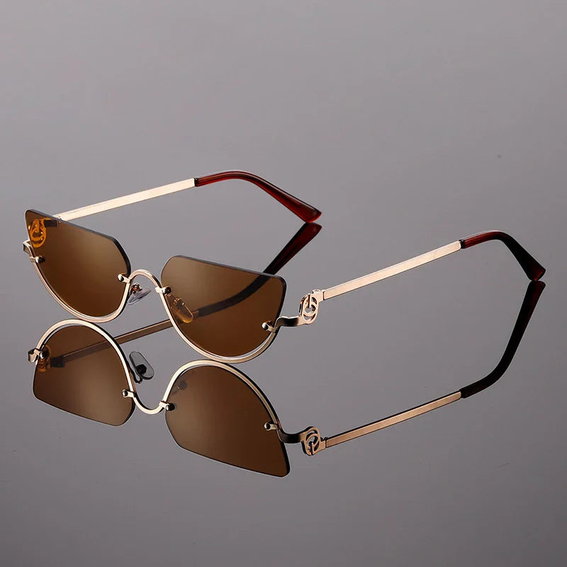 Camilla | Rimless Cat Eye Sunglasses