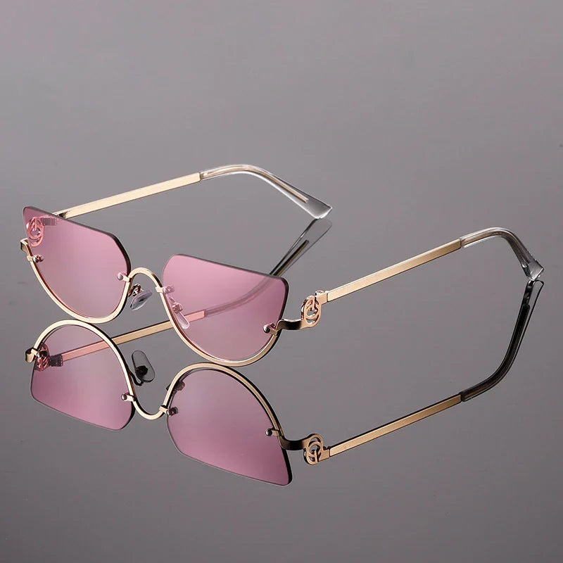 Camilla | Rimless Cat Eye Sunglasses