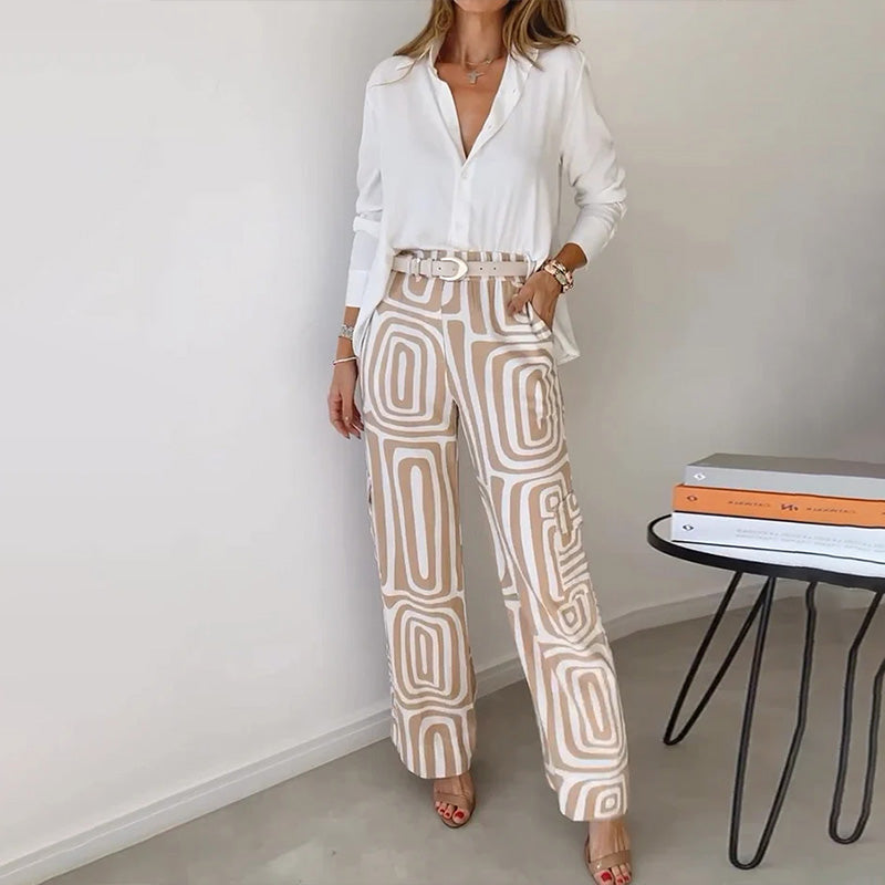 Camille two piece pant set - full look
