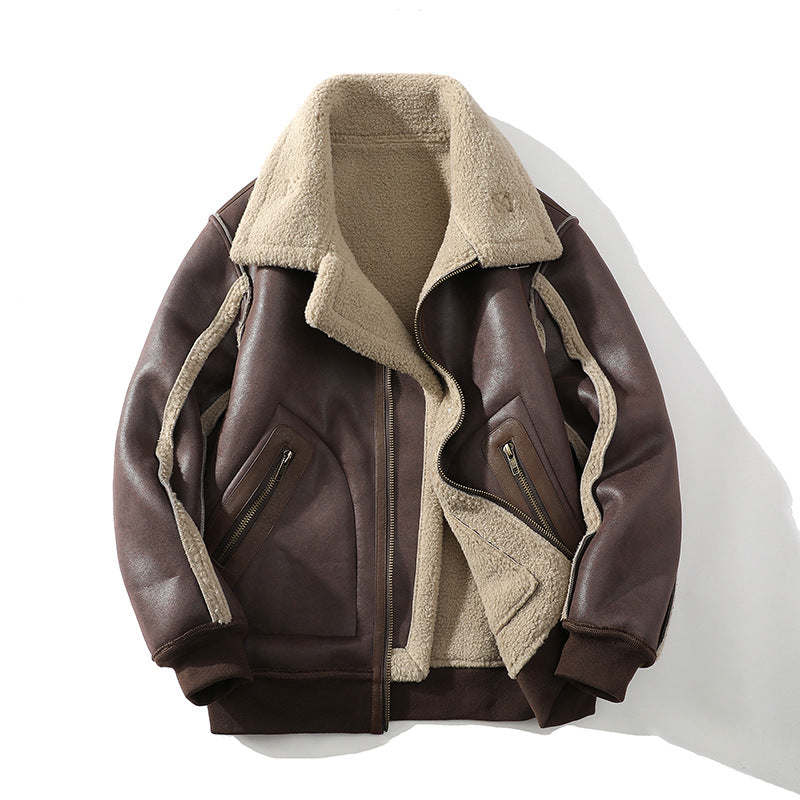 Camillia | Sherpa-Trimmed Aviator Jacket